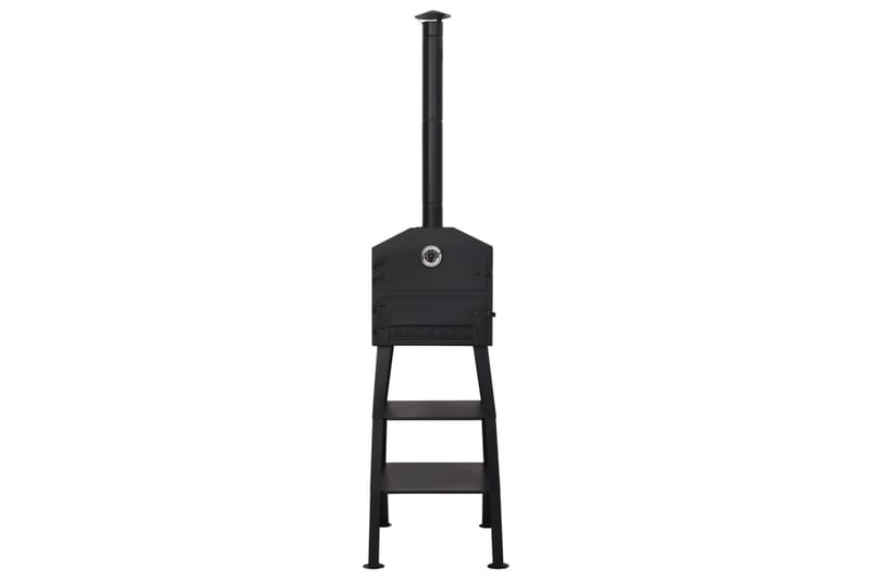 Pizzaugn koleldad med 2 tegelplattor - Svart - Utemöbler - Grillar & matlagning utomhus - Övriga grillar - Pizzaugn & vedugn