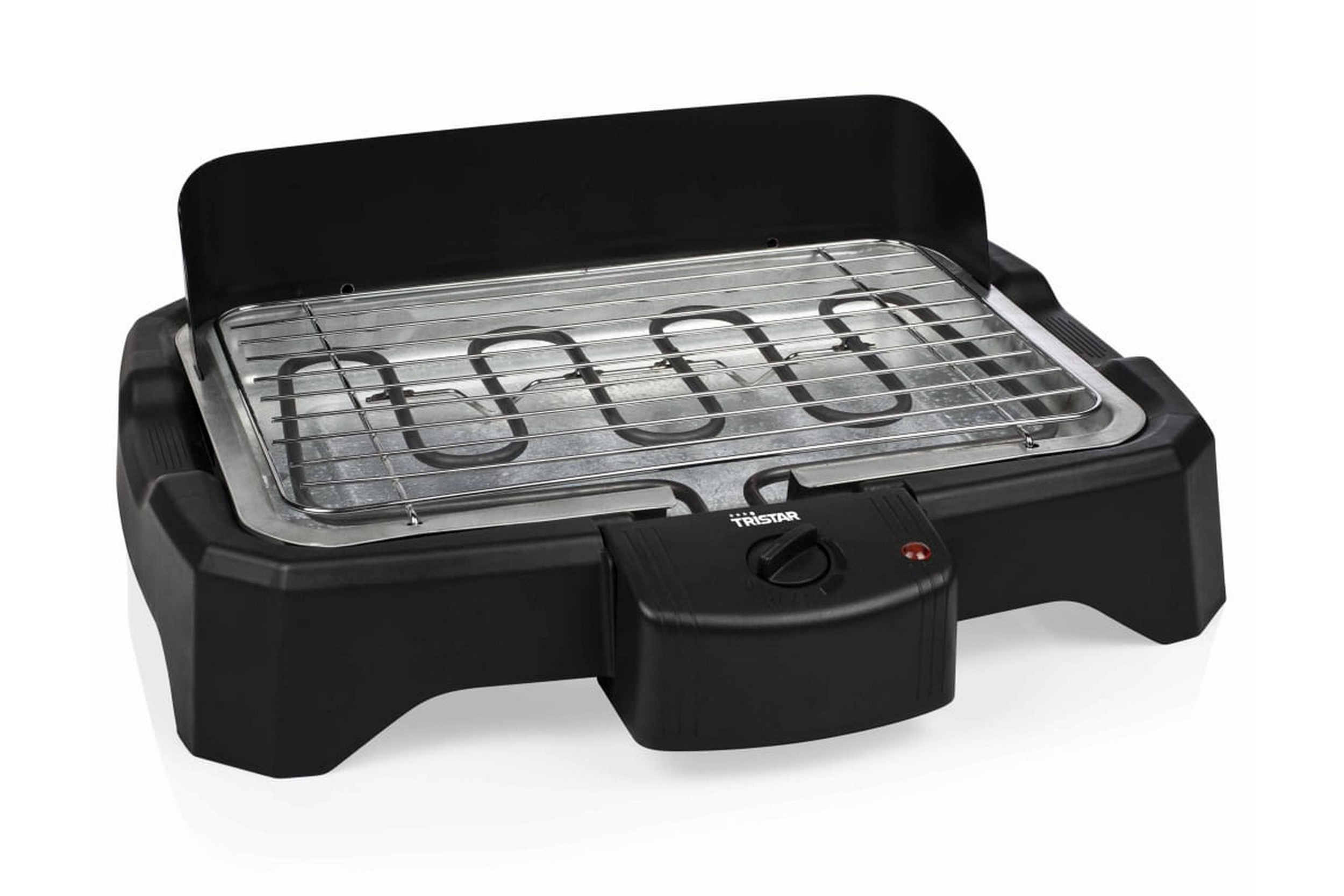 Tristar Elektrisk bordsgrill 2000 W 34,5×23 cm svart – Svart