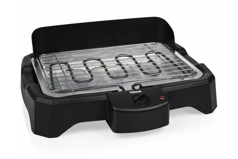 Tristar Elektrisk bordsgrill 2000 W 34,5x23 cm svart - Svart - Bärbar grill & campinggrill - Bordsgrill