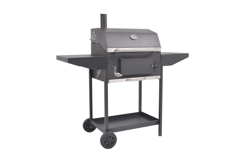 Rökgrill BBQ kol med nedre hylla svart - Svart - Utemöbler - Grillar & matlagning utomhus - Rökar & rökgrill