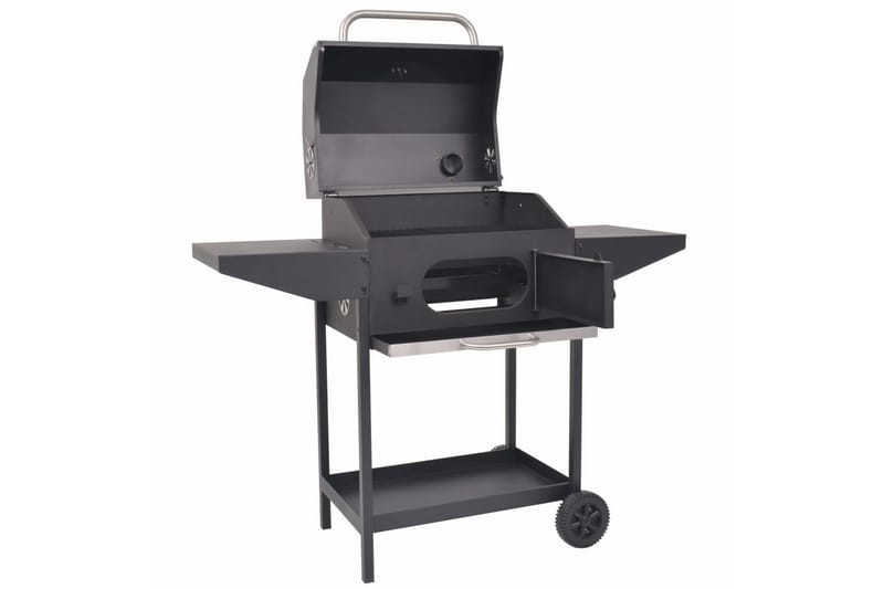 Rökgrill BBQ kol med nedre hylla svart - Svart - Utemöbler - Grillar & matlagning utomhus - Rökar & rökgrill