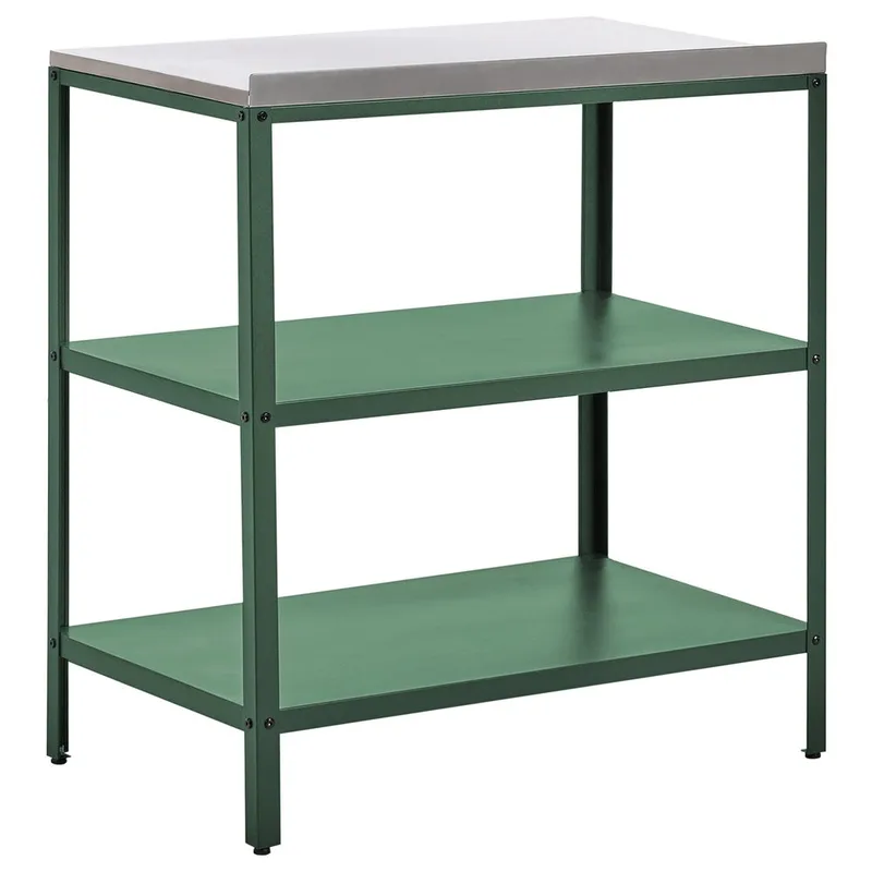 Stor köksö Vilama - Grön, Silver - Utemöbler - Grillar & matlagning utomhus - Utekök