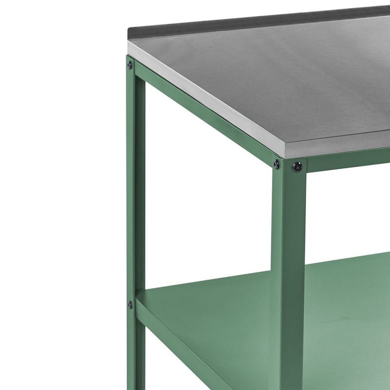 Stor köksö Vilama - Grön, Silver - Utemöbler - Grillar & matlagning utomhus - Utekök