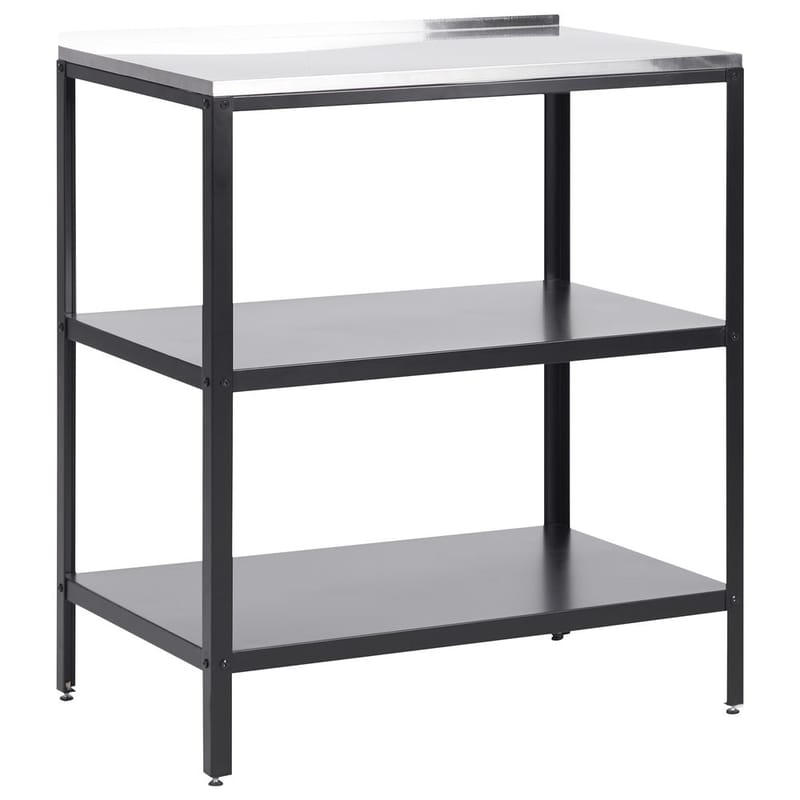 Stor köksö Vilama, Svart, Silver