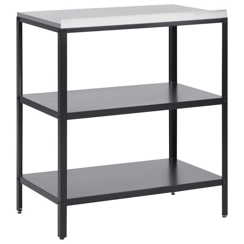 Stor köksö Vilama - Svart, Silver - Utemöbler - Grillar & matlagning utomhus - Utekök