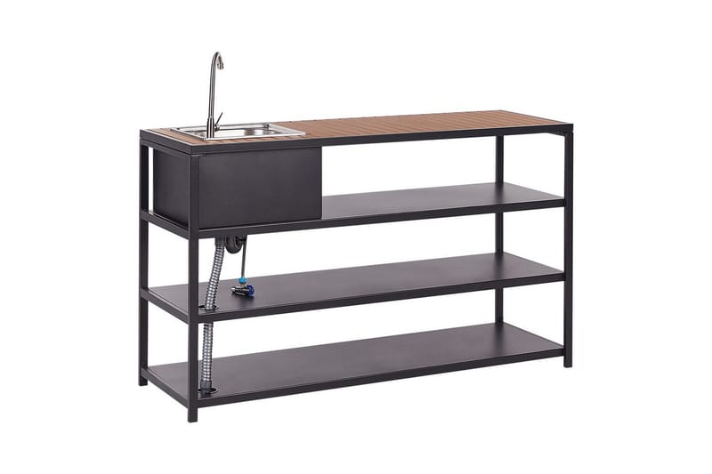 Trädgårdskök Avetrana 159x50x116 cm - 159x50x116 cm - Utemöbler - Grillar & matlagning utomhus - Utekök