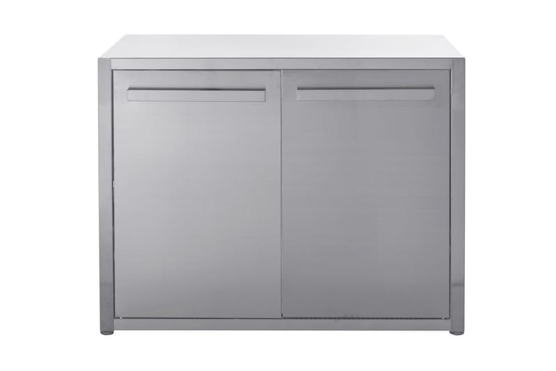 NORDIC LINE STAINLESS Arbetsbänk med Dörr 120 cm Rostfritt S - MyOutdoorKitchen - Utekök