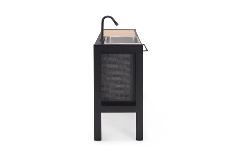 PANAMA Utekök utan grill 132x48 cm Svart - Lifestyle Garden - Utemöbler - Grillar & matlagning utomhus - Utekök