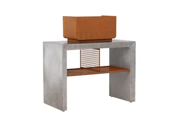 Velas Utekök m. Grill 120x60 cm - Ljusgrå - Utemöbler - Grillar & matlagning utomhus - Utekök
