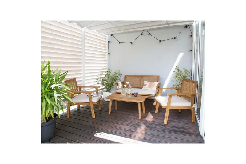 2-sitssoffa med fåtöljer Arenella - Utemöbler - Utegrupp - Loungegrupp