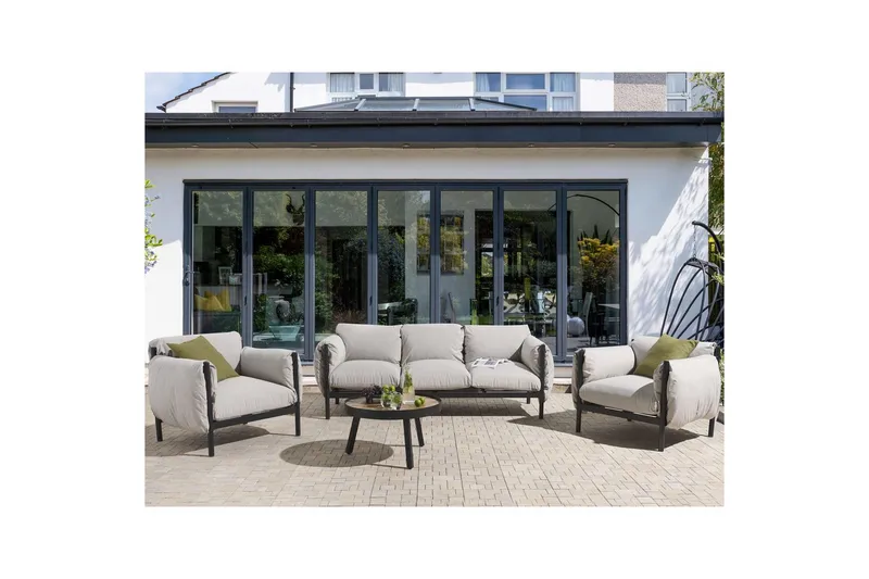 3-sitssoffa med fåtöljer Esperia - Utemöbler - Utegrupp - Loungegrupp