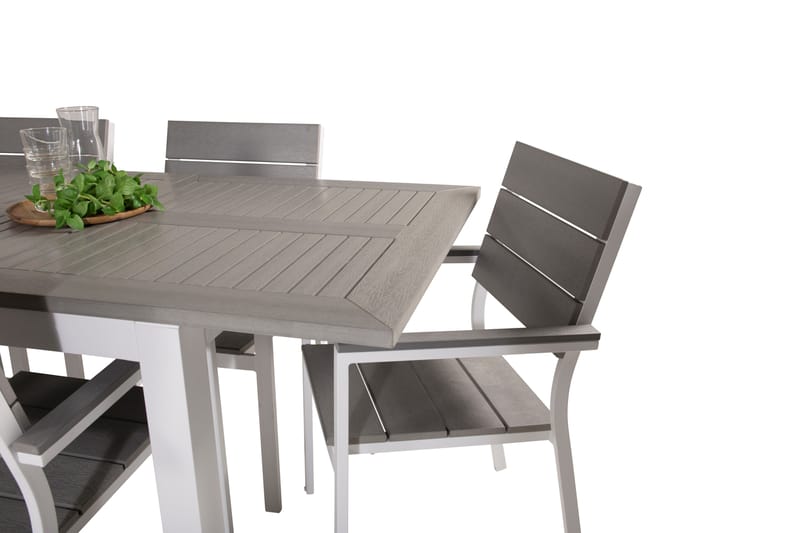 ALBANY Matgrupp Utomhus 150-210 cm Rektangulär med 6 LEVELS Utestolar - Utemöbler - Utegrupp - Matgrupper utomhus