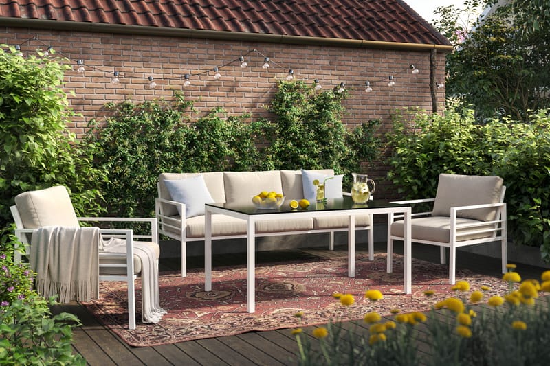 Ariany Soffgrupp Utomhus  5-sits - Beige - Utemöbler - Utegrupp - Loungegrupp