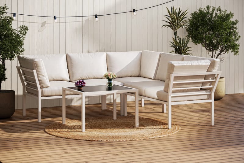 Ariany Soffgrupp Utomhus  5-sits - Beige - Utemöbler - Utegrupp - Loungegrupp