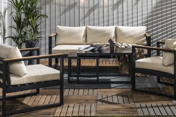 Aspvik Soffgrupp Utomhus 5-sits - Beige - Utemöbler - Utegrupp - Loungegrupp