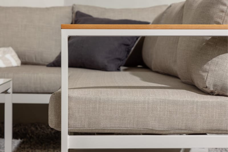 Aspvik Stor Loungegrupp Utomhus – 7-sits Loungeset i Aluminium - Utemöbler - Utegrupp - Loungegrupp