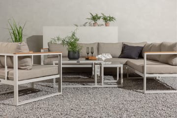 Aspvik Stor Loungegrupp Utomhus – 7-sits Loungeset i Aluminium - Utemöbler - Utegrupp - Loungegrupp