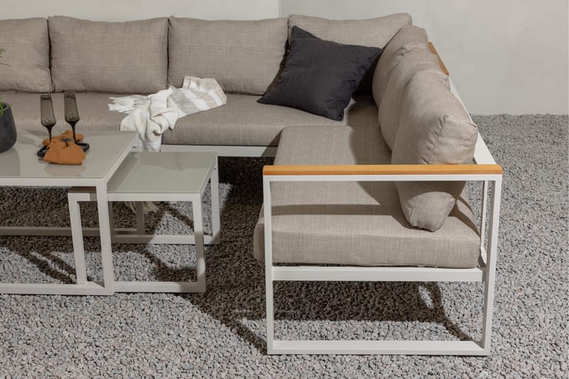 Aspvik Stor Loungegrupp Utomhus – 7-sits Loungeset i Aluminium - Utemöbler - Utegrupp - Loungegrupp