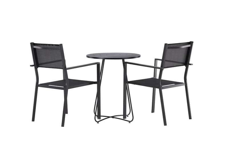 Bacong Matgrupp Utomhus 60 cm Rund med 2 Copacabana Utestolar - Utemöbler - Utegrupp - Matgrupper utomhus