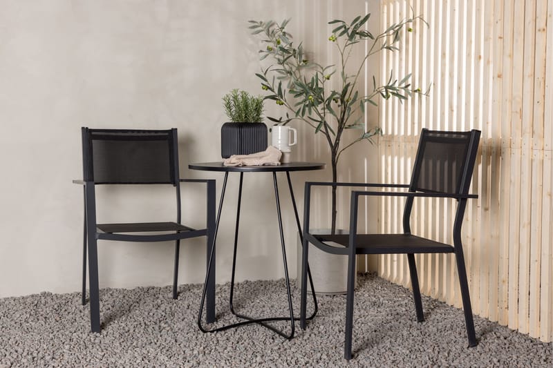 Bacong Matgrupp Utomhus 60 cm Rund med 2 Copacabana Utestolar - Utemöbler - Utegrupp - Matgrupper utomhus