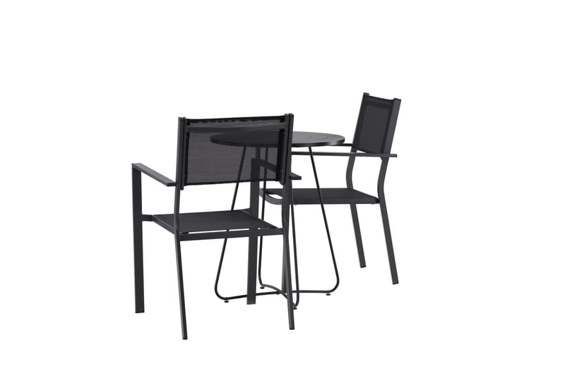 Bacong Matgrupp Utomhus 60 cm Rund med 2 Copacabana Utestolar - Utemöbler - Utegrupp - Matgrupper utomhus