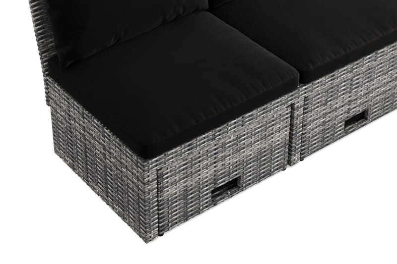 Bahamas Balkongsoffa med Pallar - Utemöbler - Utegrupp - Loungegrupp