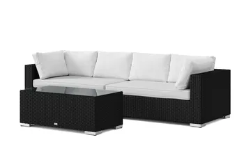 Bahamas utesoffa 4-sits med bord
