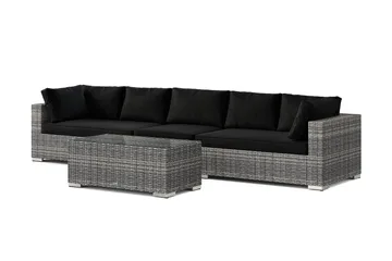 Bahamas utesoffa 5-sits med bord