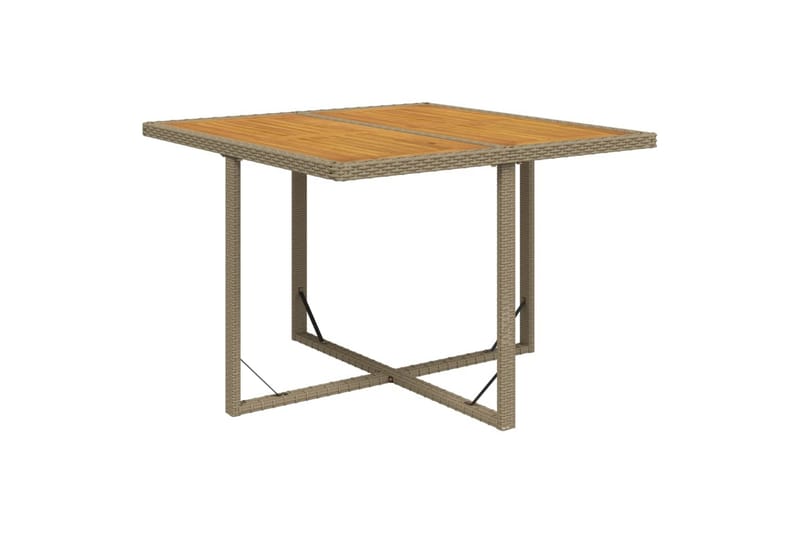 beBasic Matgrupp Utomhus för trädgården med dynor 5 delar konstrotting beige - Utemöbler - Utegrupp - Matgrupper utomhus