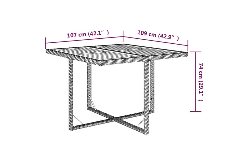beBasic Matgrupp Utomhus för trädgården med dynor 5 delar konstrotting beige - Utemöbler - Utegrupp - Matgrupper utomhus