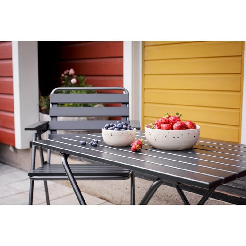 Bordsgruppset Varax Retro 401 + 2 st 305 Grå/Svart - Grå/Svart - Utemöbler - Utegrupp - Matgrupper utomhus