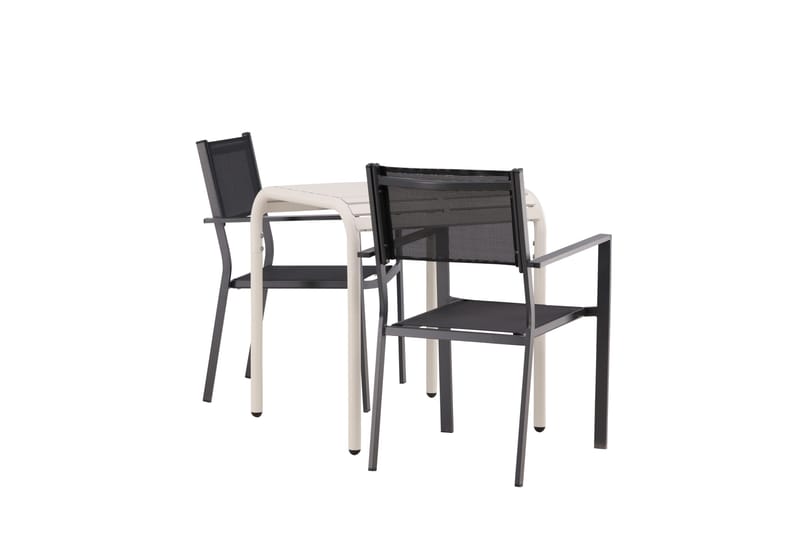 Borneo Matgrupp Utomhus + 2 Copacabana Utestolar - Beige - Utemöbler - Utegrupp - Matgrupper utomhus