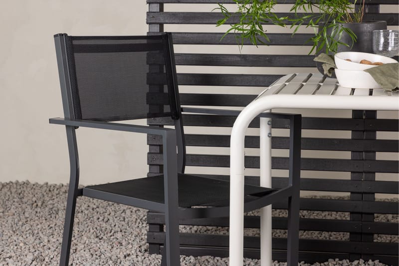 Borneo Matgrupp Utomhus + 2 Copacabana Utestolar - Beige - Utemöbler - Utegrupp - Matgrupper utomhus