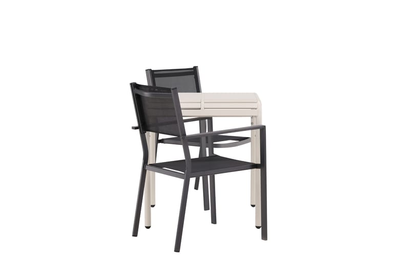 Borneo Matgrupp Utomhus + 2 Copacabana Utestolar - Beige - Utemöbler - Utegrupp - Matgrupper utomhus