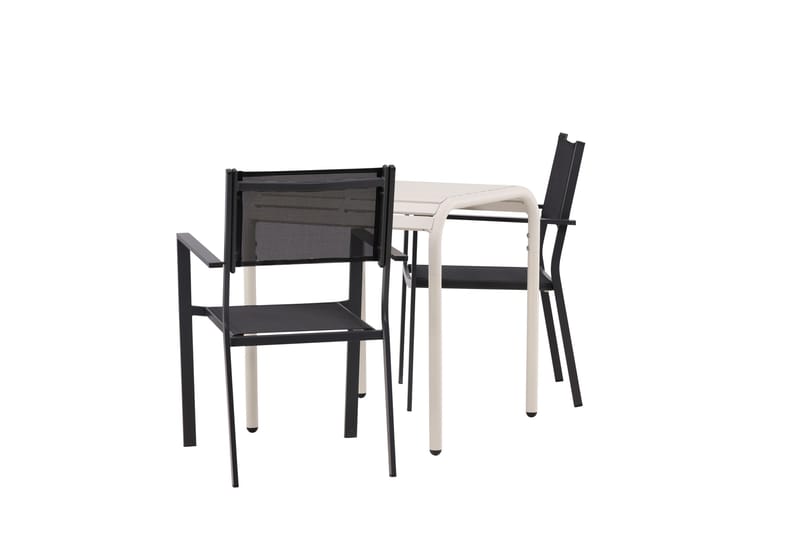 Borneo Matgrupp Utomhus + 2 Copacabana Utestolar - Beige - Utemöbler - Utegrupp - Matgrupper utomhus