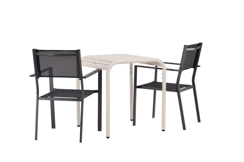 Borneo Matgrupp Utomhus + 2 Copacabana Utestolar - Beige - Utemöbler - Utegrupp - Matgrupper utomhus