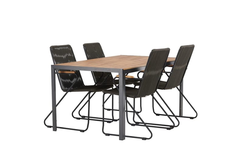 Break Matbord Utomhus 150 cm med 4 Bois Karmstol - Utemöbler - Utegrupp - Matgrupper utomhus