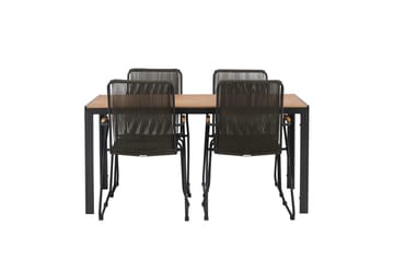 Break Matbord Utomhus 150 cm med 4 Bois Karmstol - Utemöbler - Utegrupp - Matgrupper utomhus