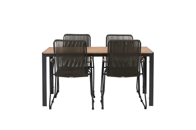 Break Matbord Utomhus 150 cm med 4 Bois Karmstol - Utemöbler - Utegrupp - Matgrupper utomhus