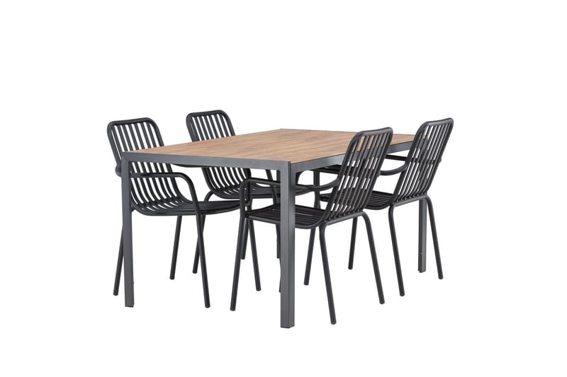 Break Matbord Utomhus 150 cm med 4 Peking Karmstol - Utemöbler - Utegrupp - Matgrupper utomhus