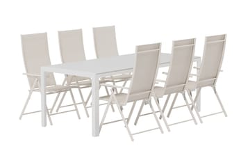 Break Matbord Utomhus 90x205 cm med 6 Levanzo Karmstol - Utemöbler - Utegrupp - Matgrupper utomhus