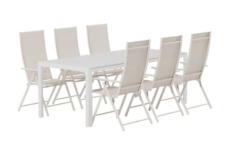 Break Matbord Utomhus 90x205 cm med 6 Levanzo Karmstol - Utemöbler - Utegrupp - Matgrupper utomhus