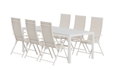 Break Matbord Utomhus 90x205 cm med 6 Levanzo Karmstol - Utemöbler - Utegrupp - Matgrupper utomhus