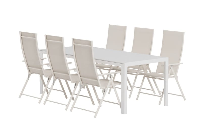 Break Matbord Utomhus 90x205 cm med 6 Levanzo Karmstol - Utemöbler - Utegrupp - Matgrupper utomhus
