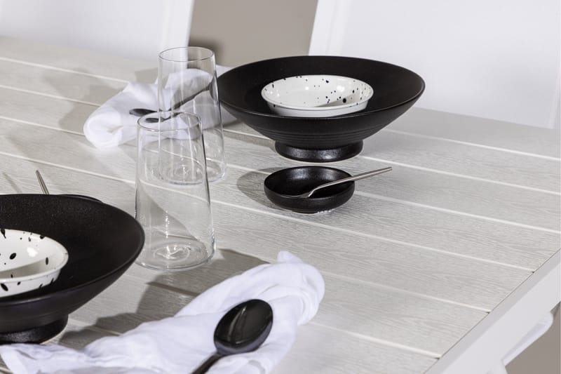 Break Matgrupp 205 cm + 6 st Alling Matstolar Vit - Utemöbler - Utegrupp - Matgrupper utomhus