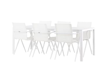 Break Matgrupp Utomhus cm Rektangulär med 6 Alina Utestolar - Utemöbler - Utegrupp - Matgrupper utomhus
