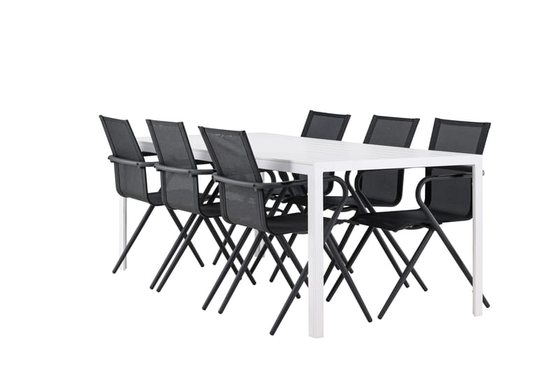 BREAK Matgrupp Utomhus cm Rektangulär med 6 Alina Utestolar - Utemöbler - Utegrupp - Matgrupper utomhus