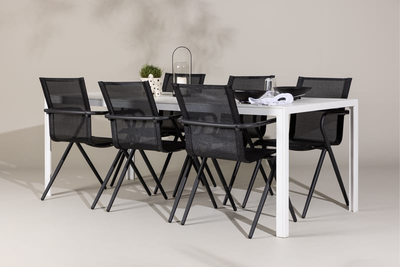 BREAK Matgrupp Utomhus cm Rektangulär med 6 Alina Utestolar - Utemöbler - Utegrupp - Matgrupper utomhus