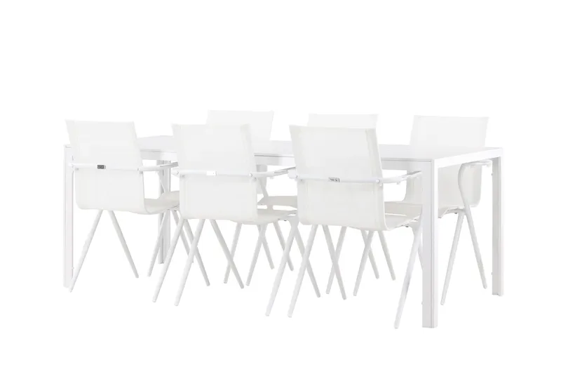 Break Matgrupp Utomhus cm Rektangulär med 6 Alina Utestolar - Utemöbler - Utegrupp - Matgrupper utomhus