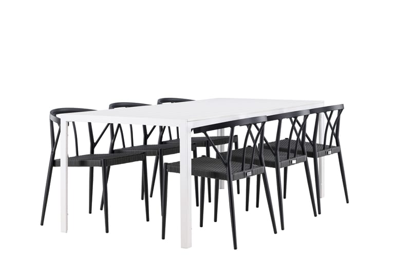 Break Matgrupp Utomhus cm Rektangulär med 6 Stina Utestolar - Utemöbler - Utegrupp - Matgrupper utomhus